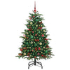 Vidaxl kunstkerstboom groen 150 cm pvc en metaal en plastic