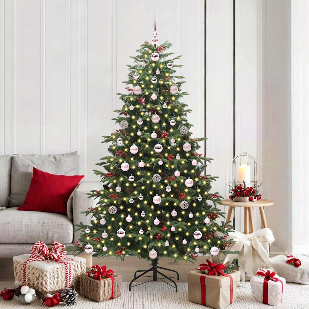 Vidaxx albero di Natale artificiale verde 180 cm PVC e metallo e plastica
