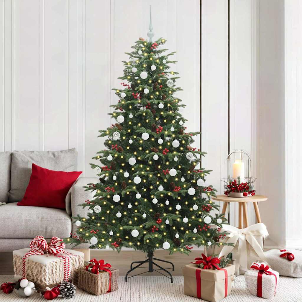 Vidaxx albero di Natale artificiale verde 180 cm PVC e metallo e plastica