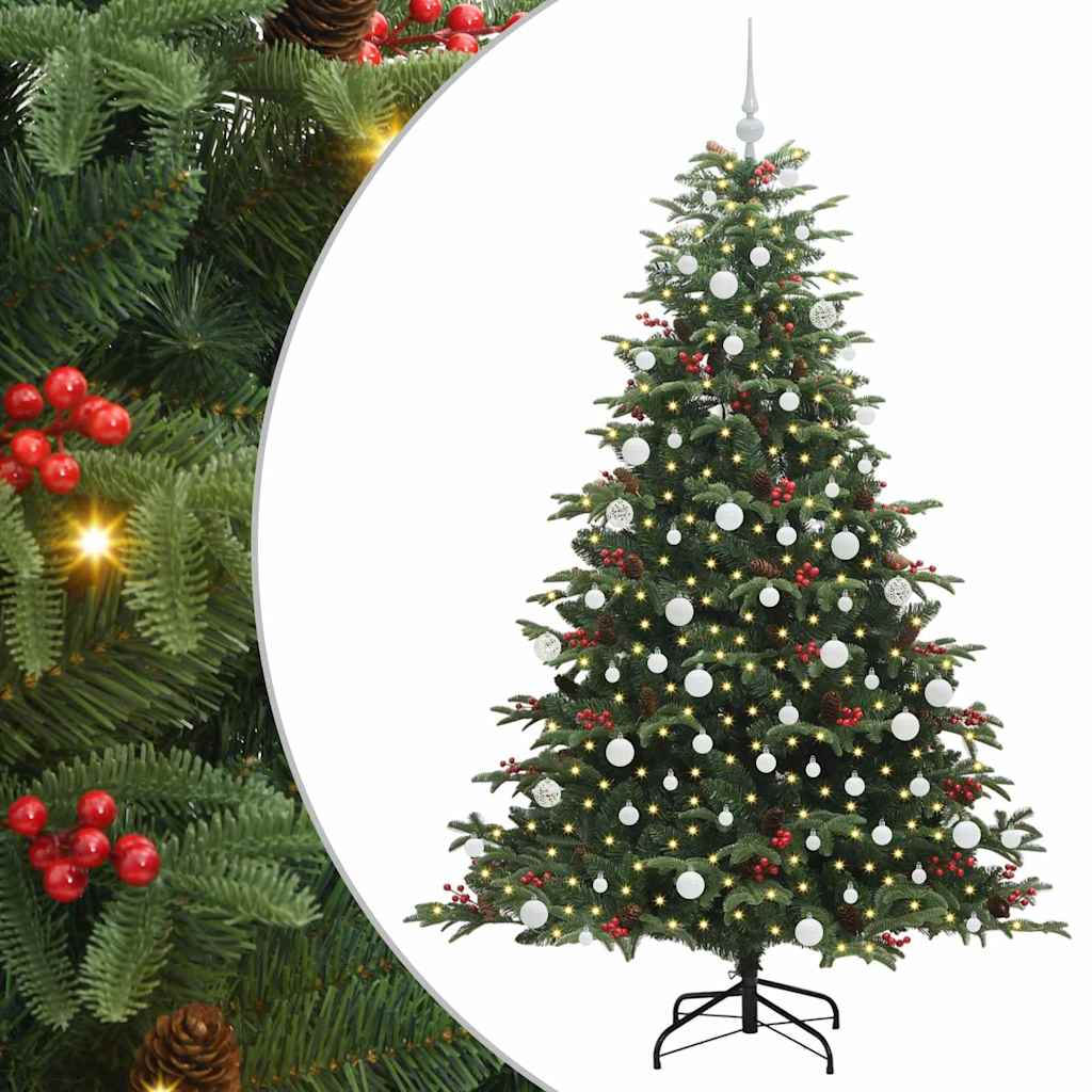 Vidaxx albero di Natale artificiale verde 180 cm PVC e metallo e plastica