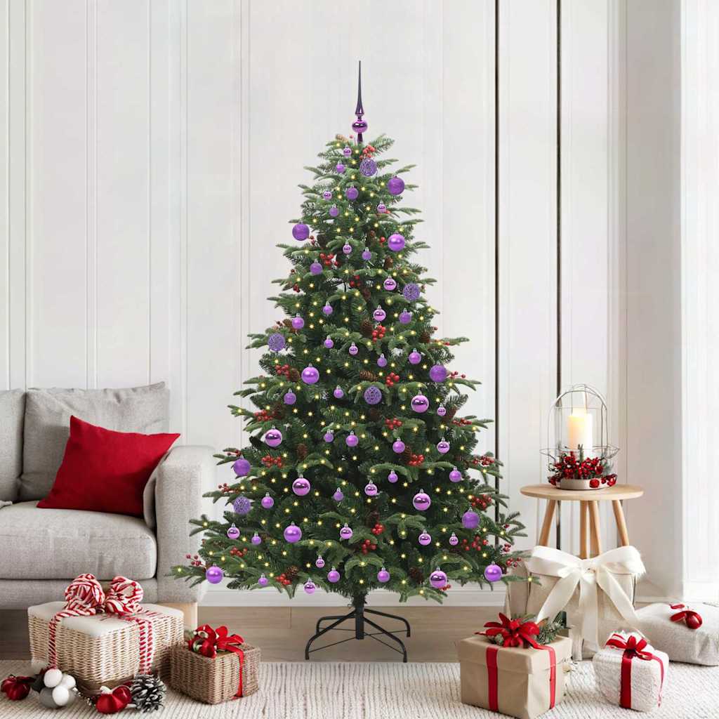 Vidaxx albero di Natale artificiale verde 180 cm PVC e metallo e plastica