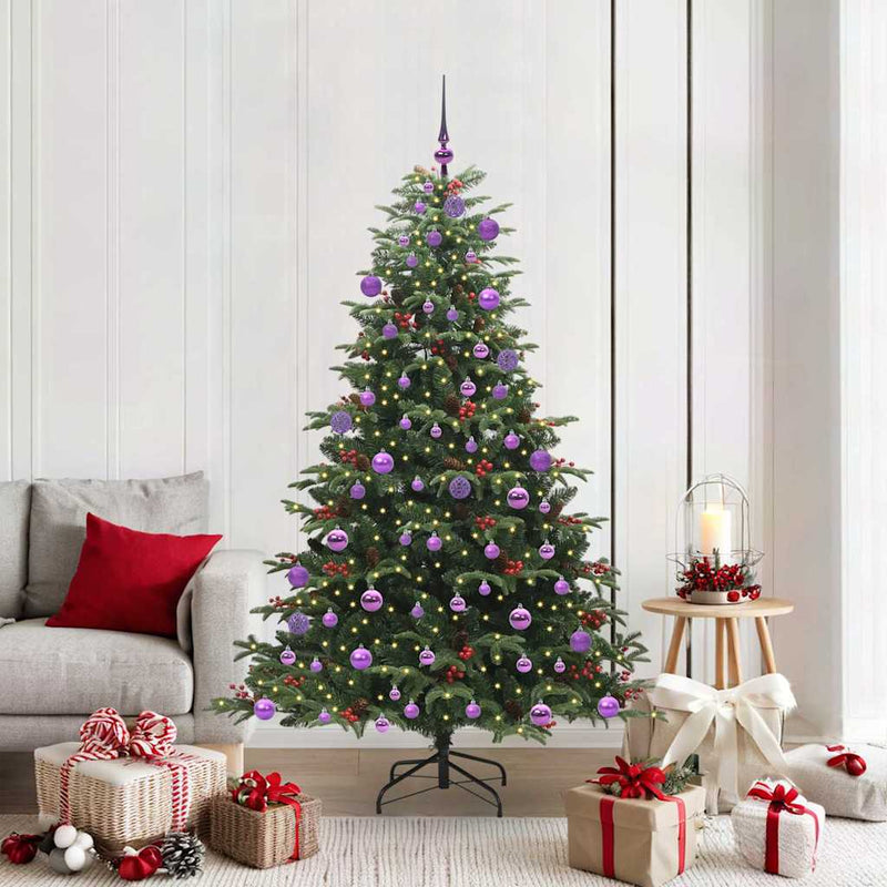 Vidaxl kunstkerstboom groen 180 cm pvc en metaal en plastic