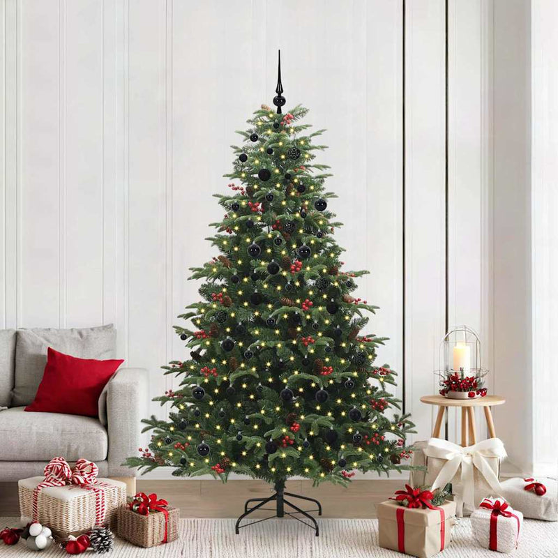 Vidaxx árbol de Navidad artificial verde 210 cm PVC y metal y plástico
