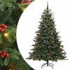 Vidaxx árbol de Navidad artificial verde 210 cm PVC y metal y plástico