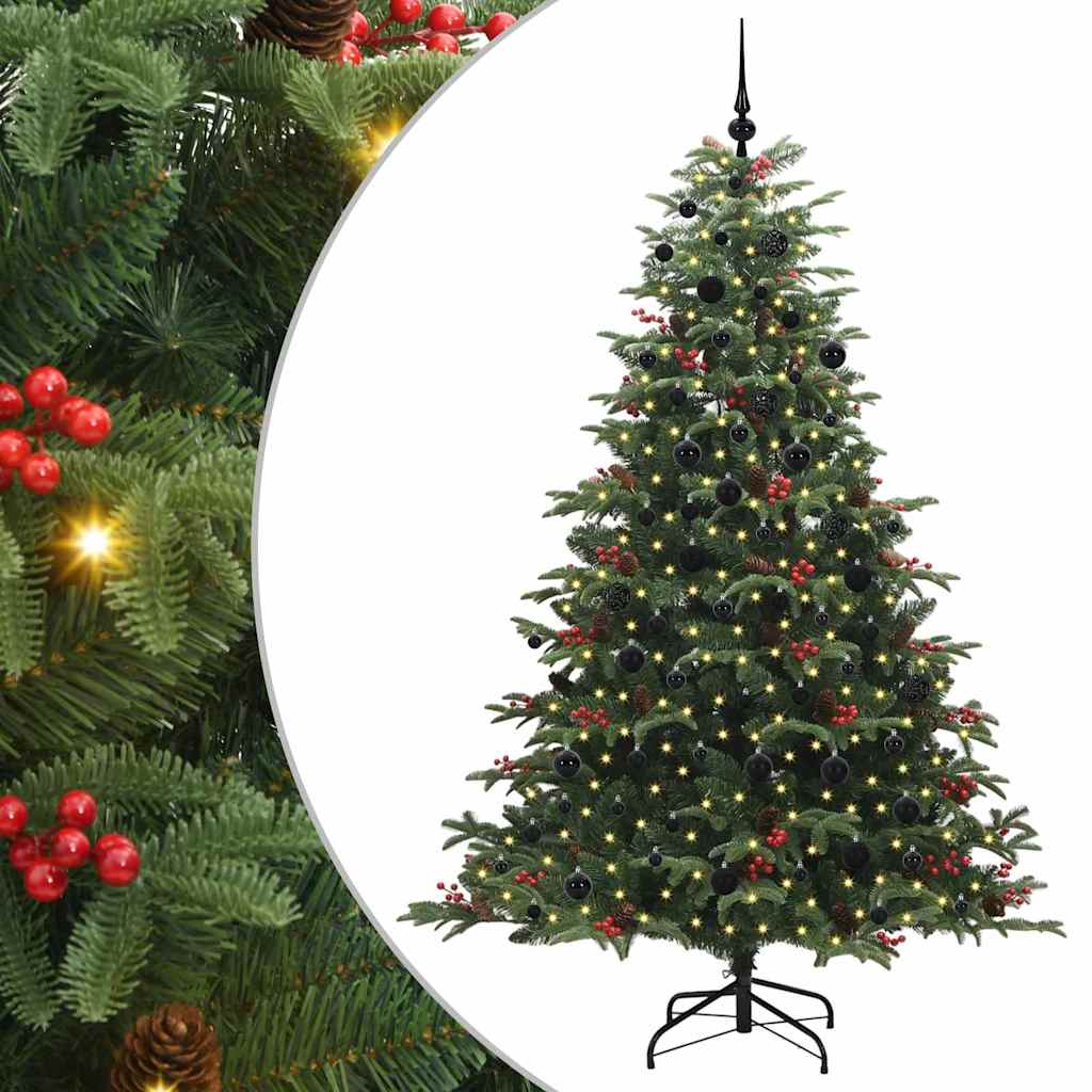 Vidaxx albero di Natale artificiale verde 210 cm PVC e metallo e plastica