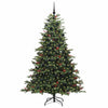 Vidaxx árbol de Navidad artificial verde 210 cm PVC y metal y plástico