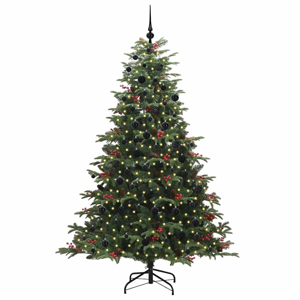 Vidaxx albero di Natale artificiale verde 210 cm PVC e metallo e plastica