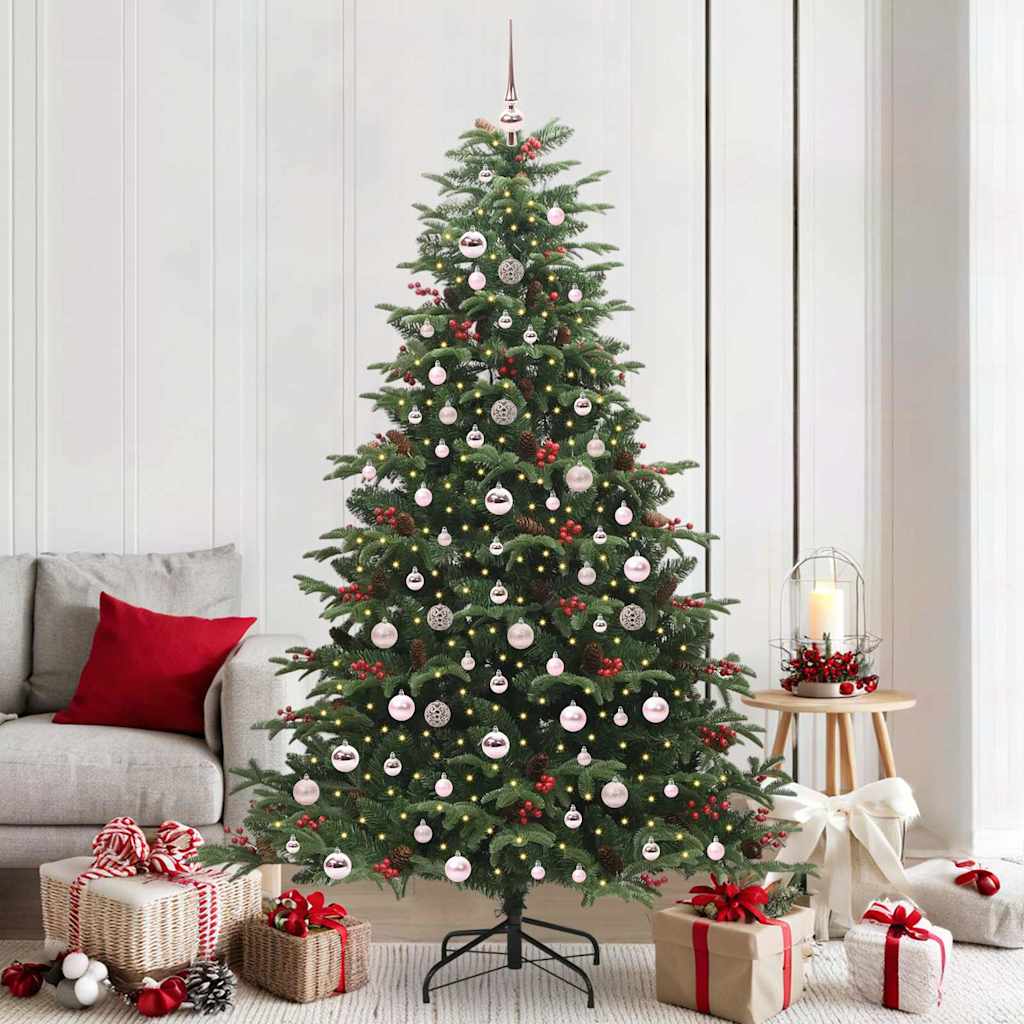 Vidaxx albero di Natale artificiale verde 210 cm PVC e metallo e plastica