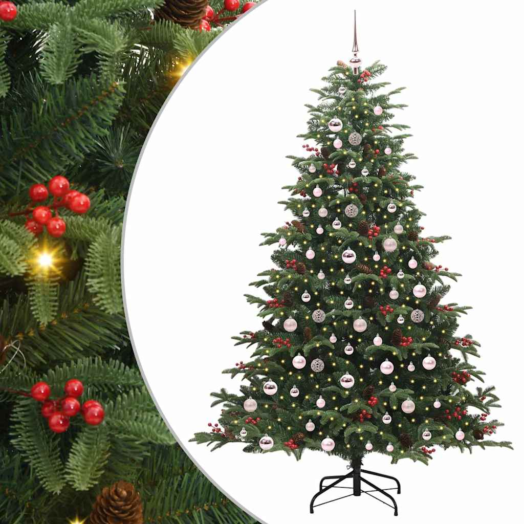 Vidaxx albero di Natale artificiale verde 210 cm PVC e metallo e plastica