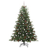 Vidaxx albero di Natale artificiale verde 210 cm PVC e metallo e plastica