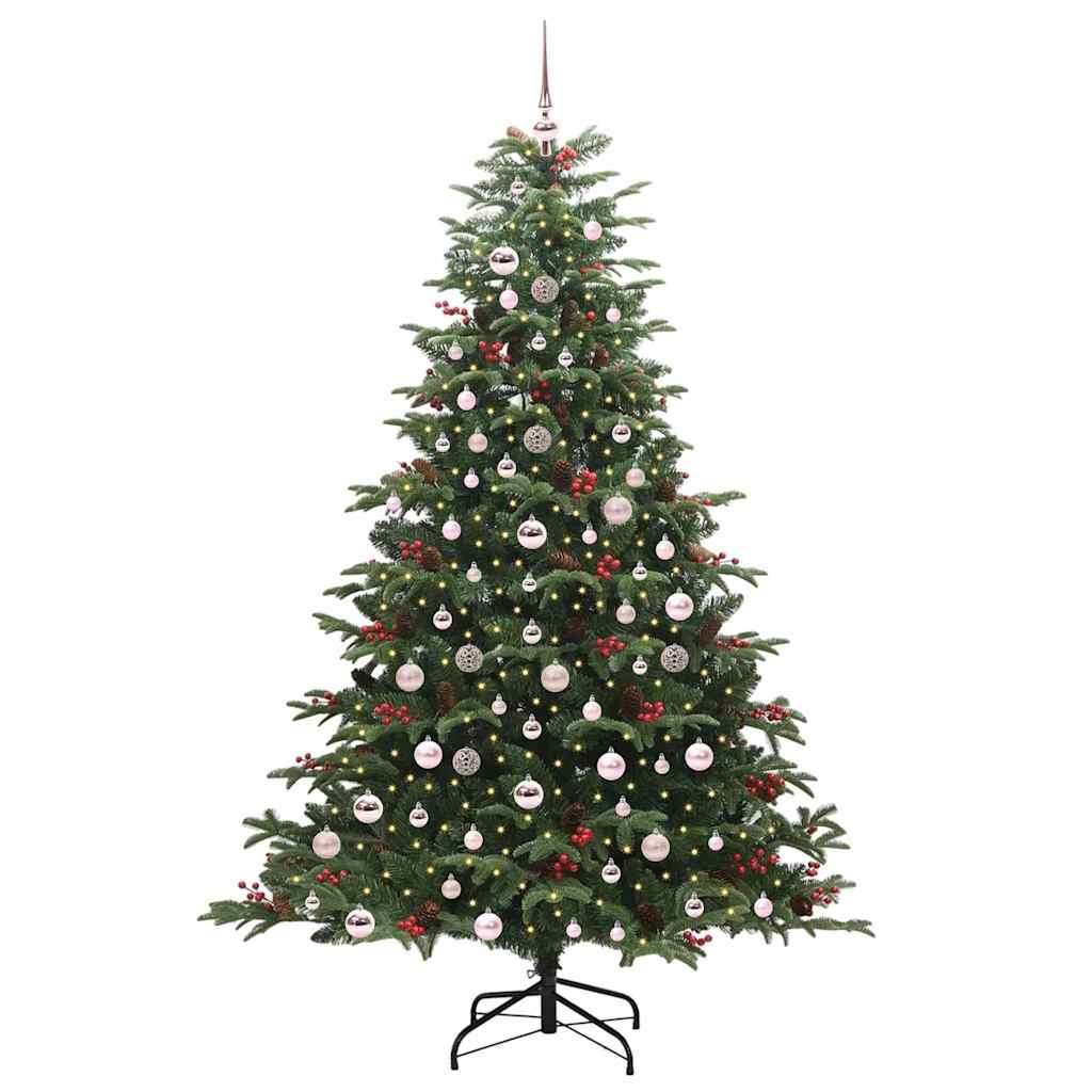 Vidaxx albero di Natale artificiale verde 210 cm PVC e metallo e plastica