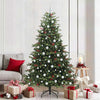 Vidaxl kunstkerstboom groen 210 cm pvc en metaal en plastic