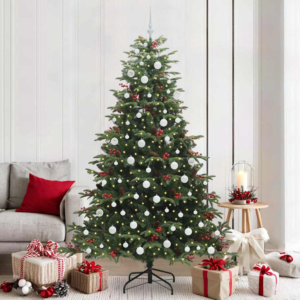 Vidaxx albero di Natale artificiale verde 210 cm PVC e metallo e plastica