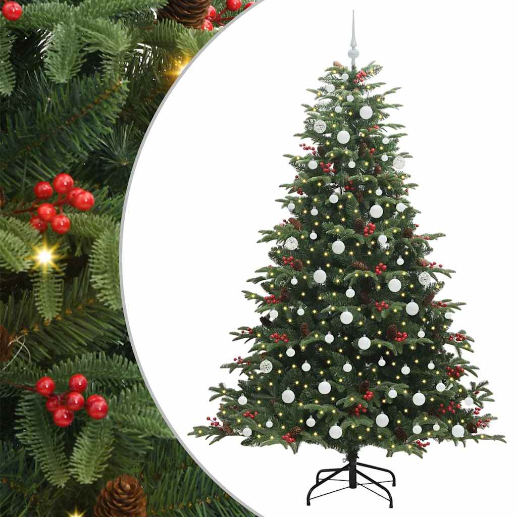 Vidaxx albero di Natale artificiale verde 210 cm PVC e metallo e plastica