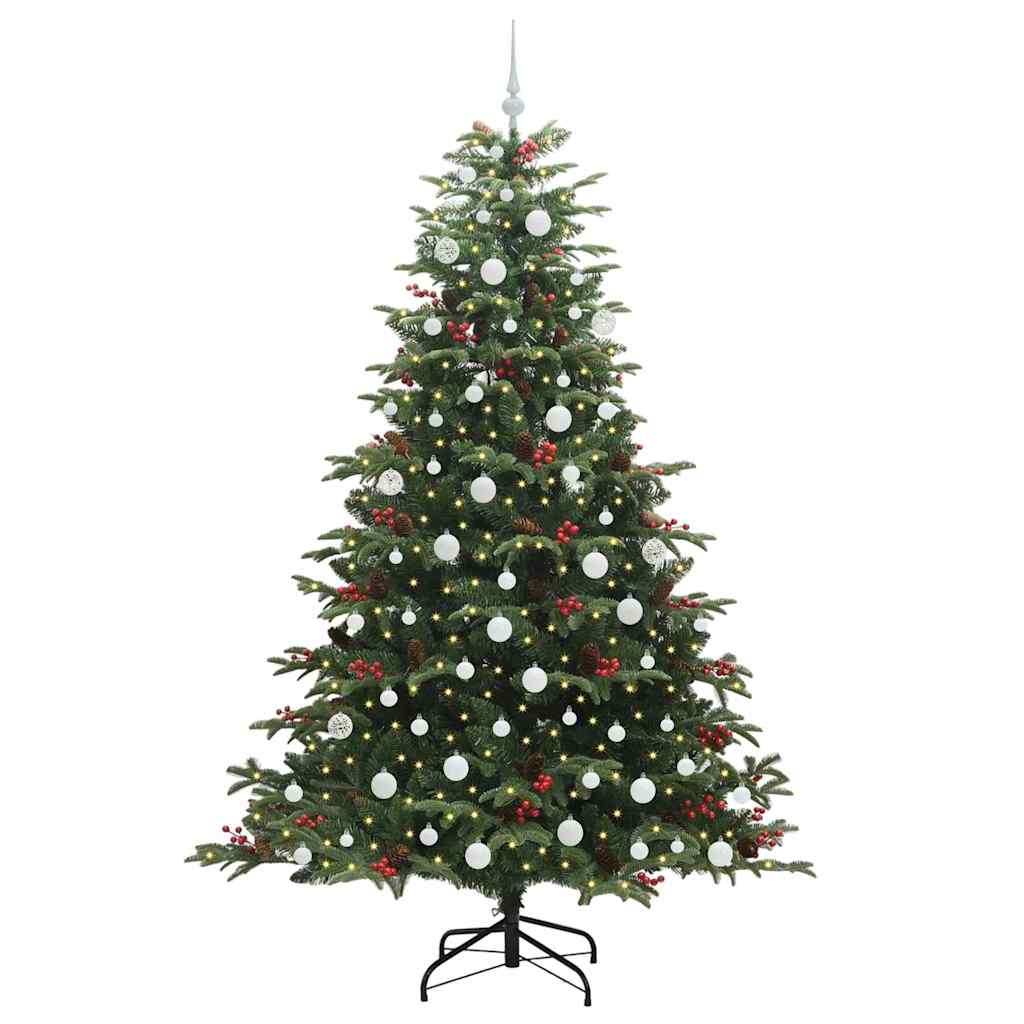 Vidaxx albero di Natale artificiale verde 210 cm PVC e metallo e plastica