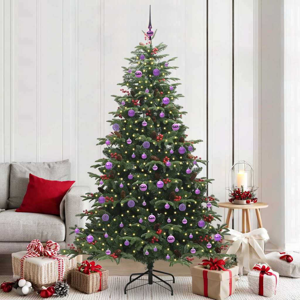 Vidaxx albero di Natale artificiale verde 210 cm PVC e metallo e plastica