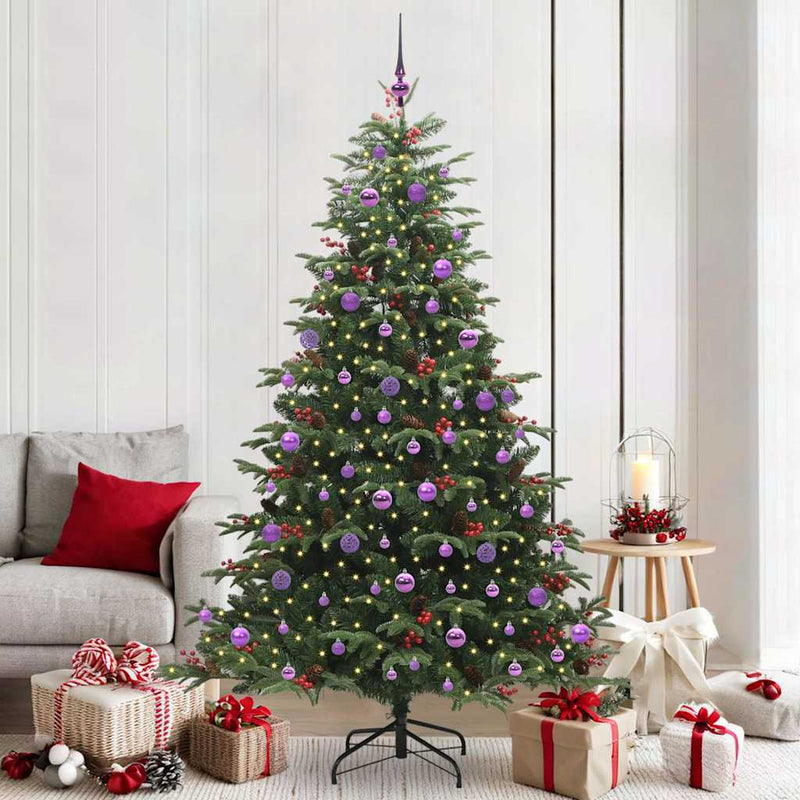 Vidaxx albero di Natale artificiale verde 210 cm PVC e metallo e plastica