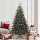 Vidaxx albero di Natale artificiale verde 210 cm PVC e metallo e plastica