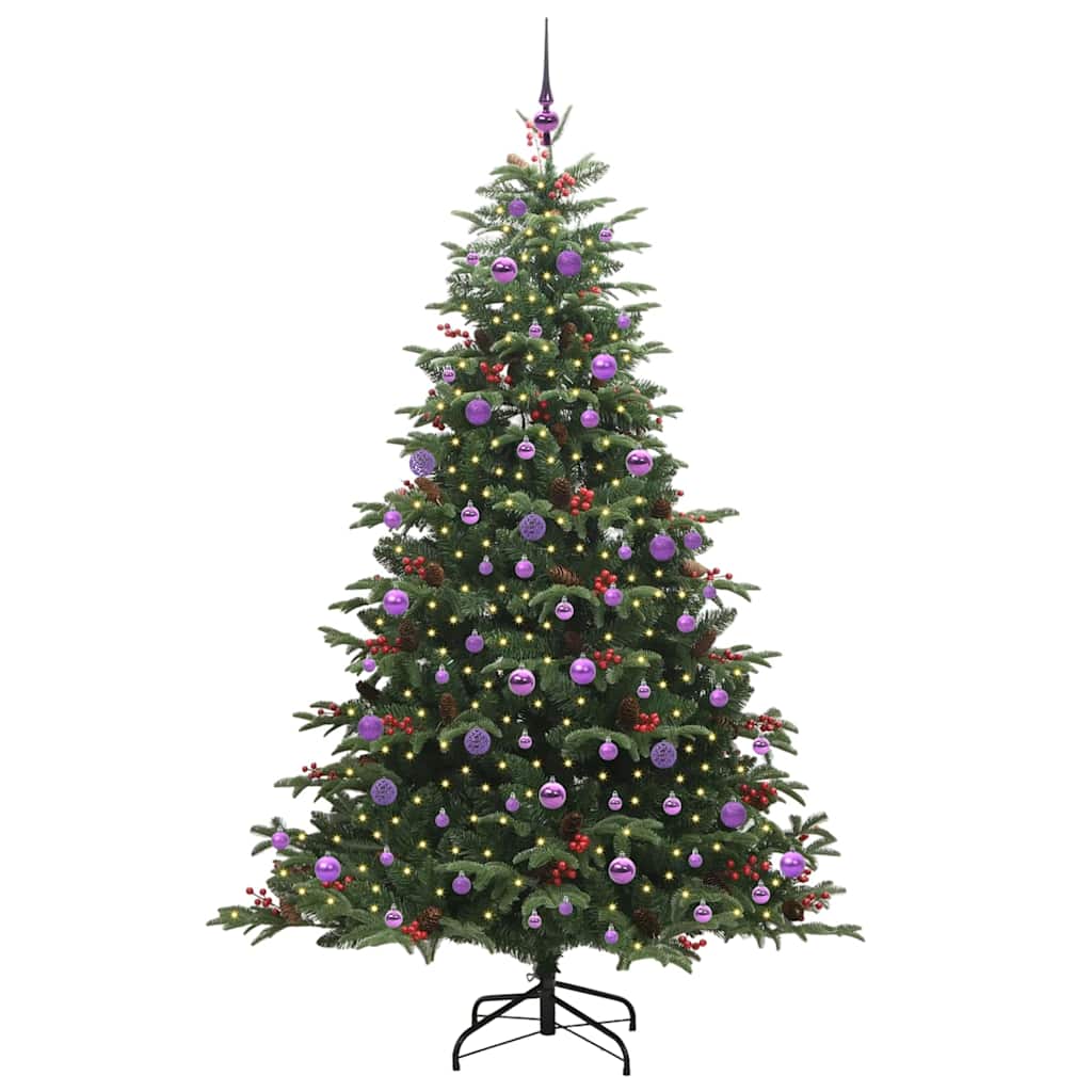 Vidaxx albero di Natale artificiale verde 210 cm PVC e metallo e plastica
