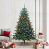 Vidaxl kunstkerstboom groen 210 cm pvc en metaal en plastic