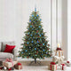 Vidaxx albero di Natale artificiale verde 210 cm PVC e metallo e plastica