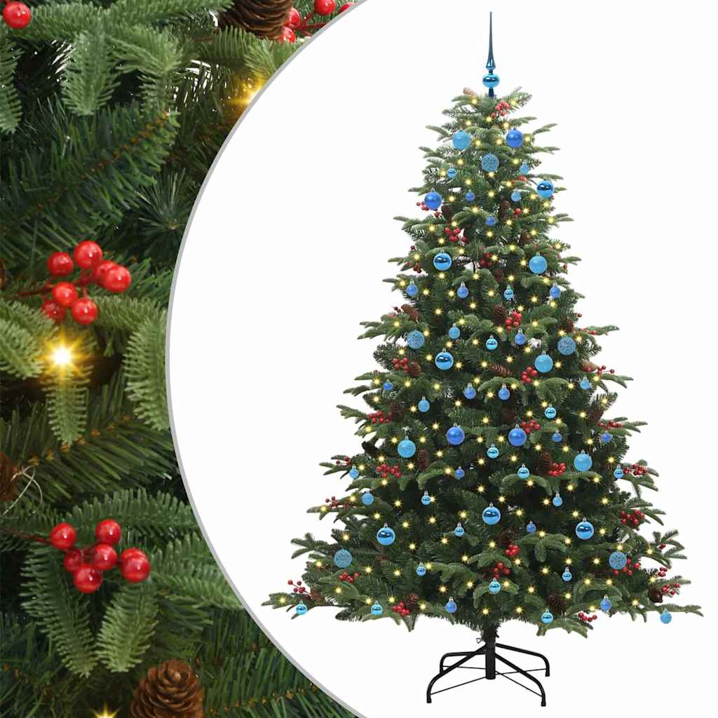 Vidaxx albero di Natale artificiale verde 210 cm PVC e metallo e plastica