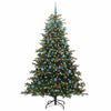 Vidaxl kunstkerstboom groen 210 cm pvc en metaal en plastic