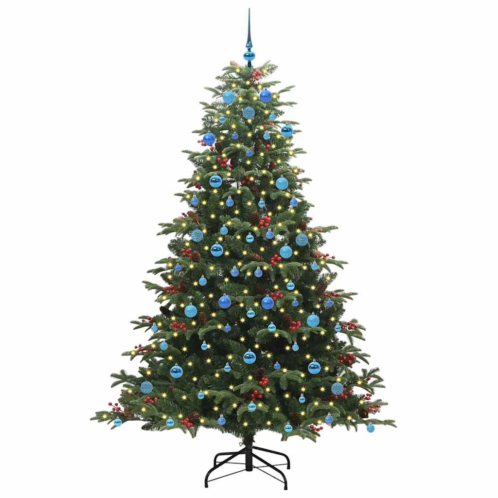 Vidaxx albero di Natale artificiale verde 210 cm PVC e metallo e plastica