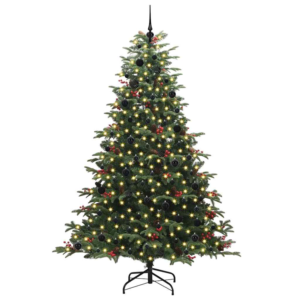 Vidaxx albero di Natale artificiale verde 240 cm PVC e metallo e plastica