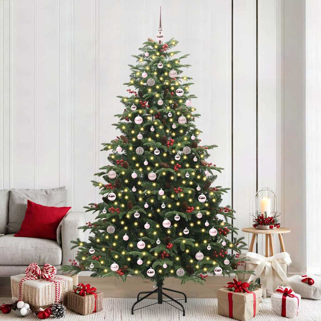 Vidaxx albero di Natale artificiale verde 240 cm PVC e metallo e plastica