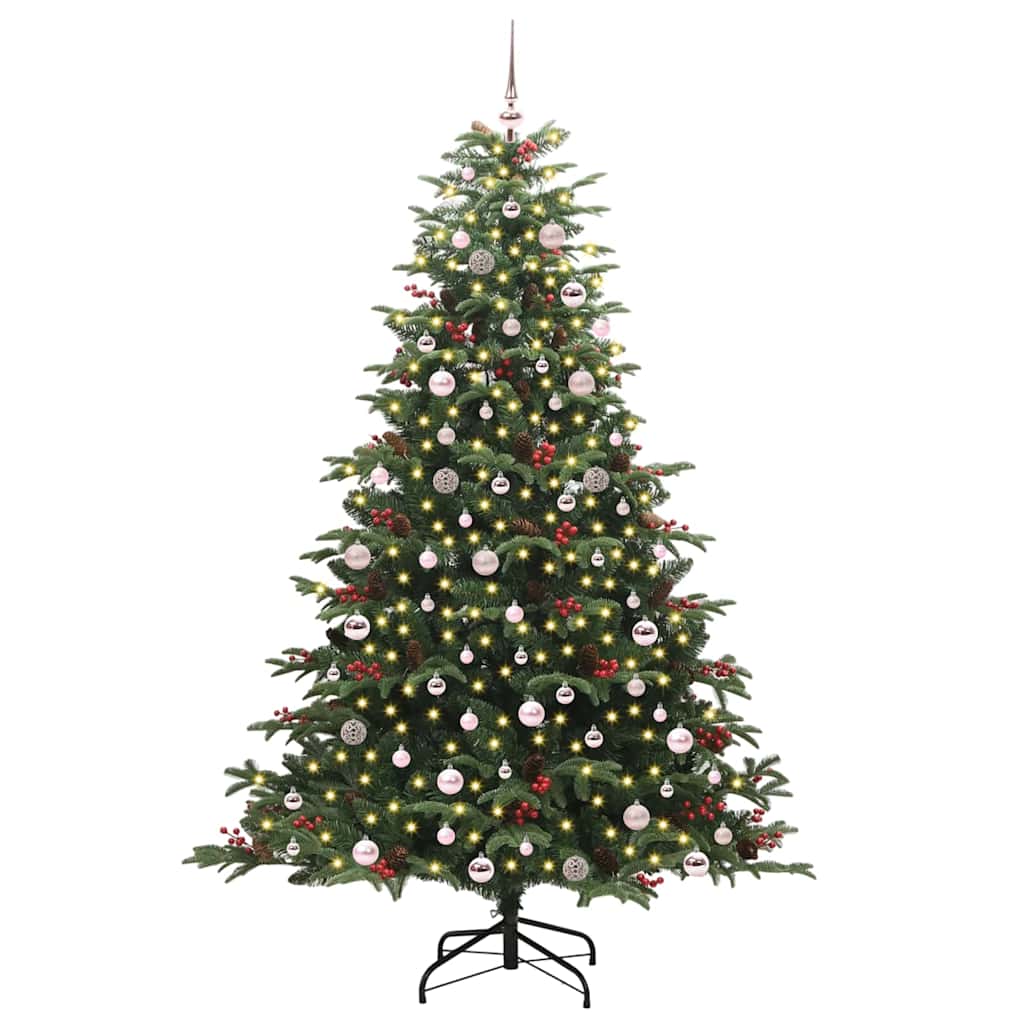 Vidaxx albero di Natale artificiale verde 240 cm PVC e metallo e plastica