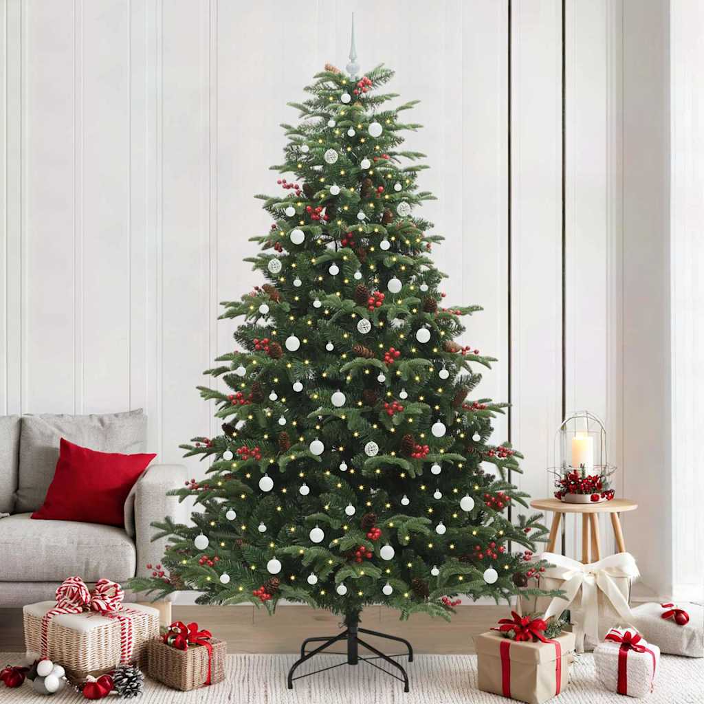 Vidaxx albero di Natale artificiale verde 240 cm PVC e metallo e plastica