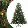 Vidaxl kunstkerstboom groen 240 cm pvc en metaal en plastic