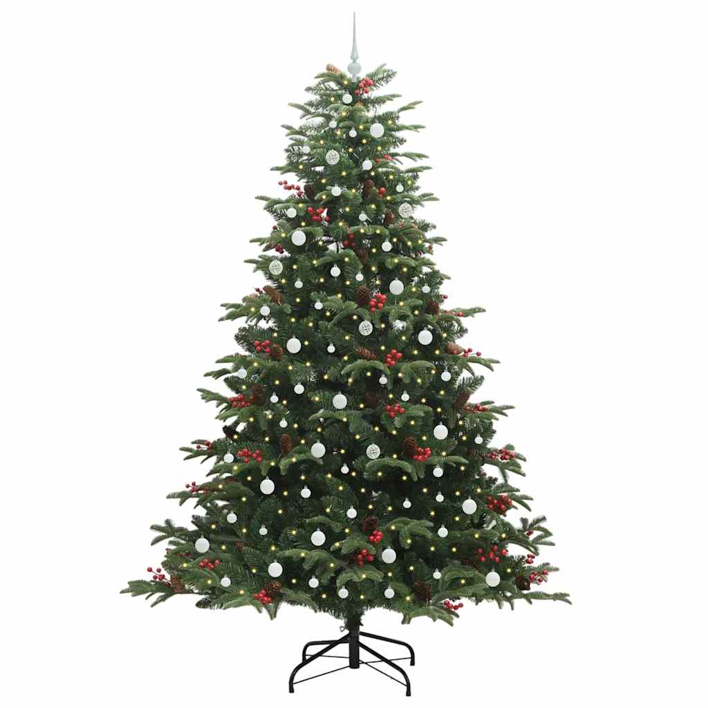 Vidaxx albero di Natale artificiale verde 240 cm PVC e metallo e plastica