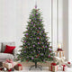 Vidaxx albero di Natale artificiale verde 240 cm PVC e metallo e plastica