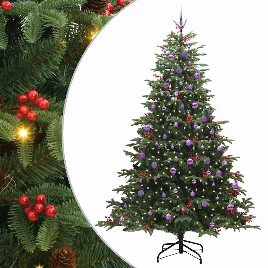 Vidaxx albero di Natale artificiale verde 240 cm PVC e metallo e plastica