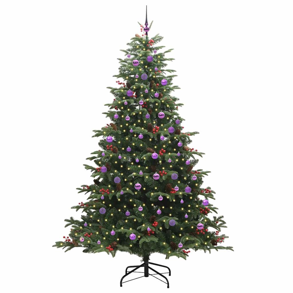 Vidaxx albero di Natale artificiale verde 240 cm PVC e metallo e plastica