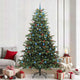 Vidaxx albero di Natale artificiale verde 240 cm PVC e metallo e plastica