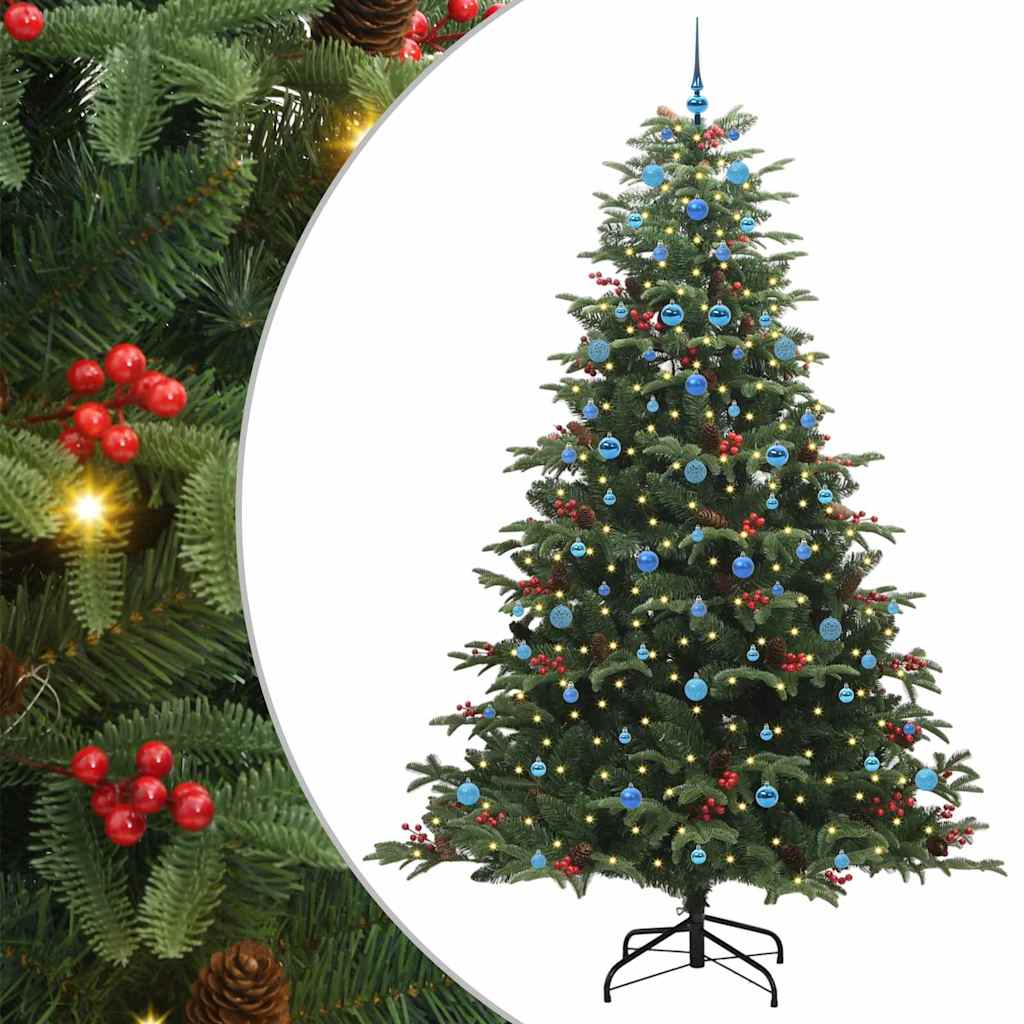 Vidaxx albero di Natale artificiale verde 240 cm PVC e metallo e plastica