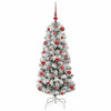 Vidaxx albero di Natale pieghevole artificiale verde e bianco 120 cm