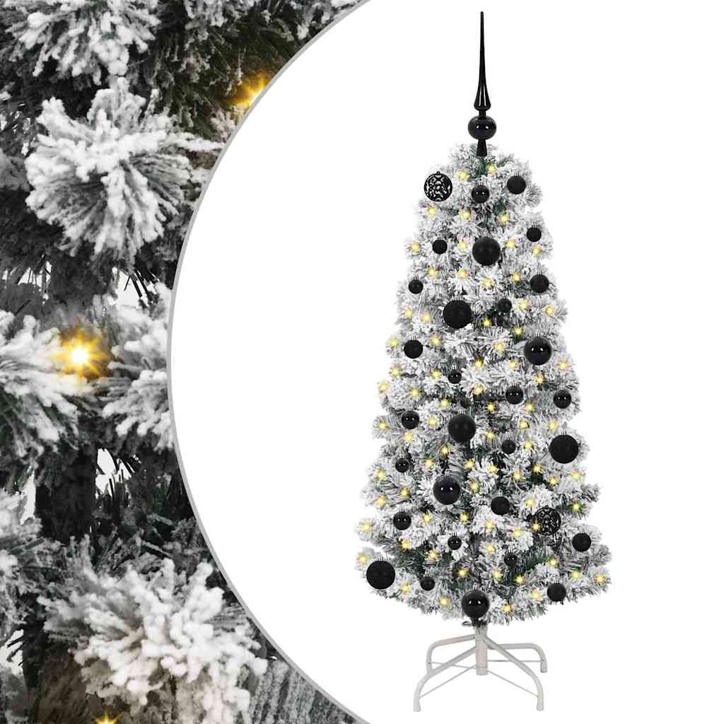 Vidaxx árbol de Navidad artificial plegable verde y blanco 120 cm