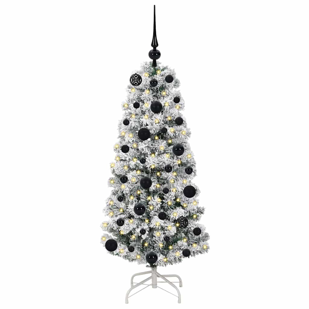 Vidaxx árbol de Navidad artificial plegable verde y blanco 120 cm