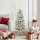 Vidaxl kunstmatige inklapbare kerstboom groen en wit 120 cm