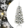 Vidaxx albero di Natale pieghevole artificiale verde e bianco 120 cm