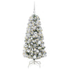 Vidaxx albero di Natale pieghevole artificiale verde e bianco 120 cm