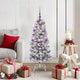 Vidaxx árbol de Navidad artificial plegable verde y blanco 120 cm