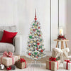 Vidaxx árbol de Navidad artificial plegable verde y blanco 120 cm