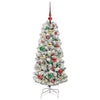 Vidaxx árbol de Navidad artificial plegable verde y blanco 120 cm