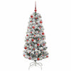 Vidaxx árbol de Navidad artificial plegable verde y blanco 150 cm