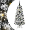 Vidaxx árbol de Navidad artificial plegable verde y blanco 150 cm